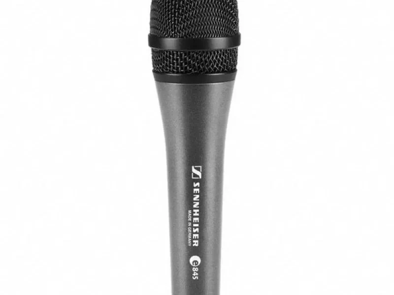 Micrófono dinámico vocal Sennheiser e835S color gris con interruptor