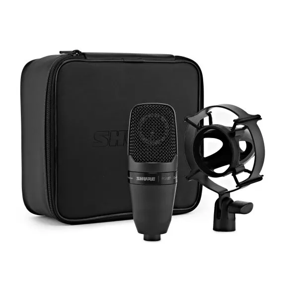 Micrófono condensador cardioide Shure PGA27 LC con estuche y suspensión