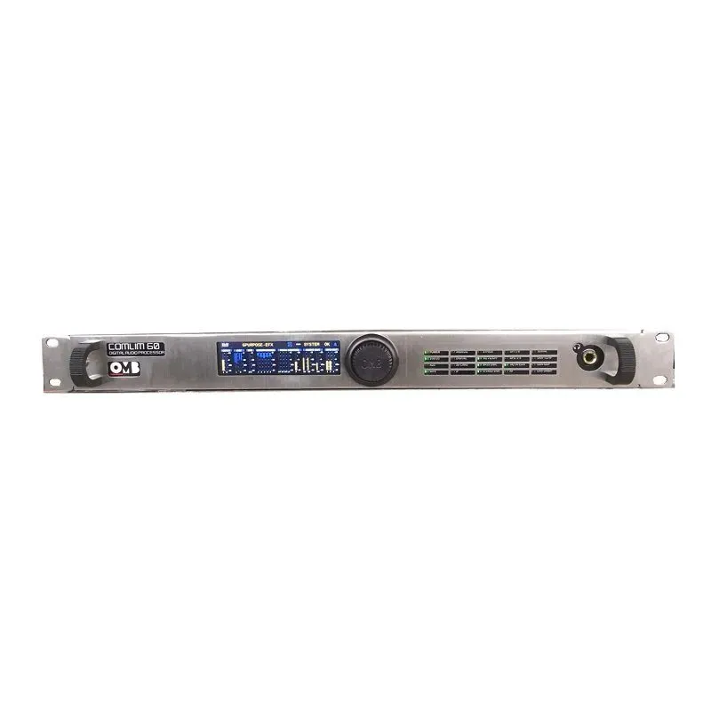 OMB Procesador de Audio COM LIM 60 Procesador de audio OMB COM LIM 60 frontal con pantalla y control central