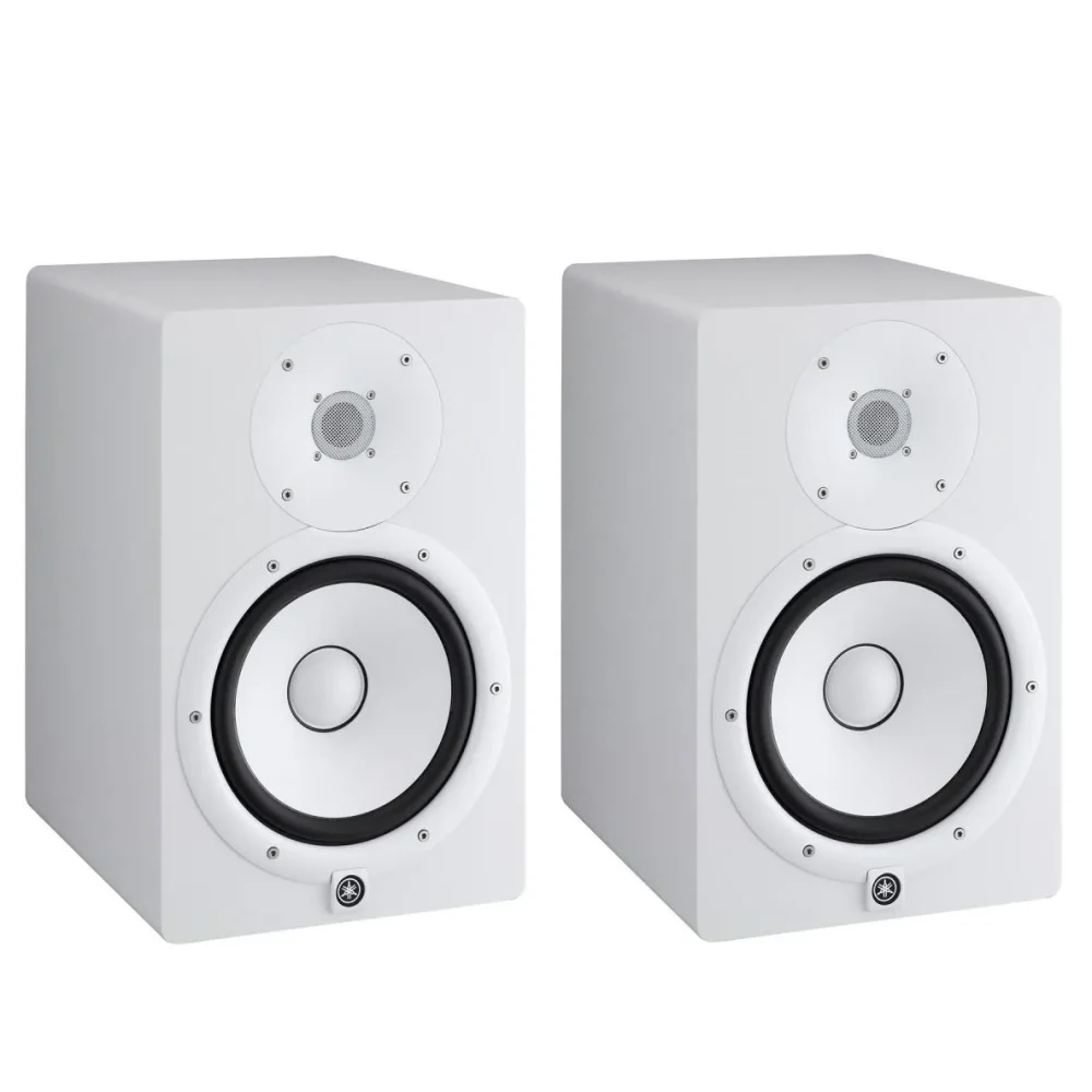 Monitor de Estudio Yamaha HS8W Blanco Par de monitores Yamaha HS8W blancos de estudio profesional