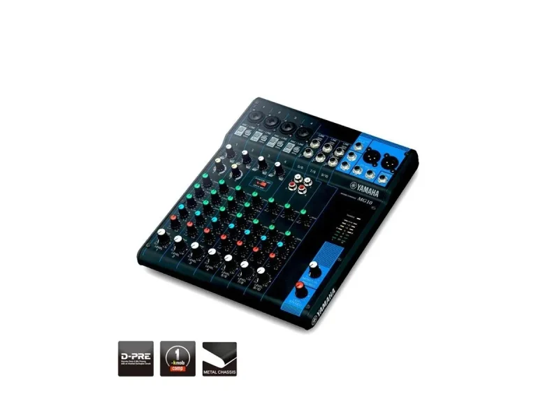 Consola compacta Yamaha MG10 de 10 canales para sonido profesional