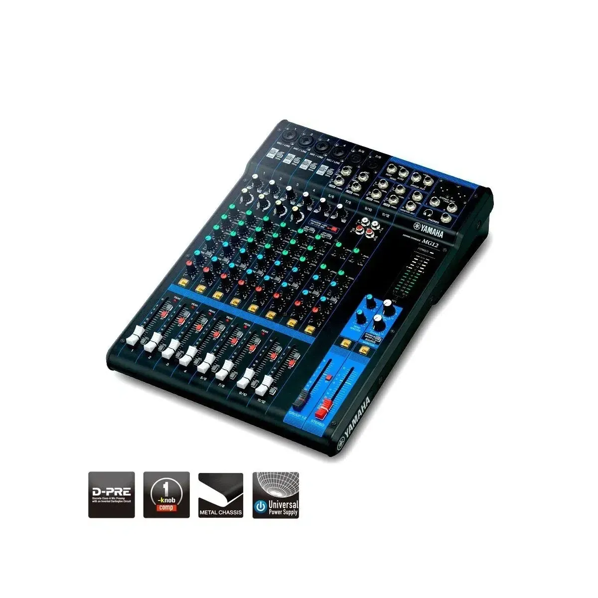 Yamaha MG12X consola analógica de 12 canales con efectos digitales