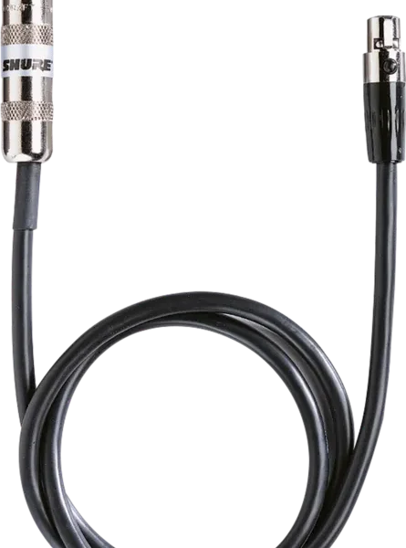 Cable Shure WA302 para instrumento con conector TS de 1/4" y conector TA4F