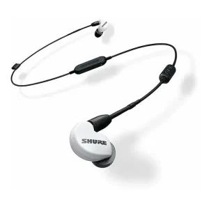 Audífonos in-ear inalámbricos Shure SE215SPE-W-BT1 color blanco con tecnología Bluetooth