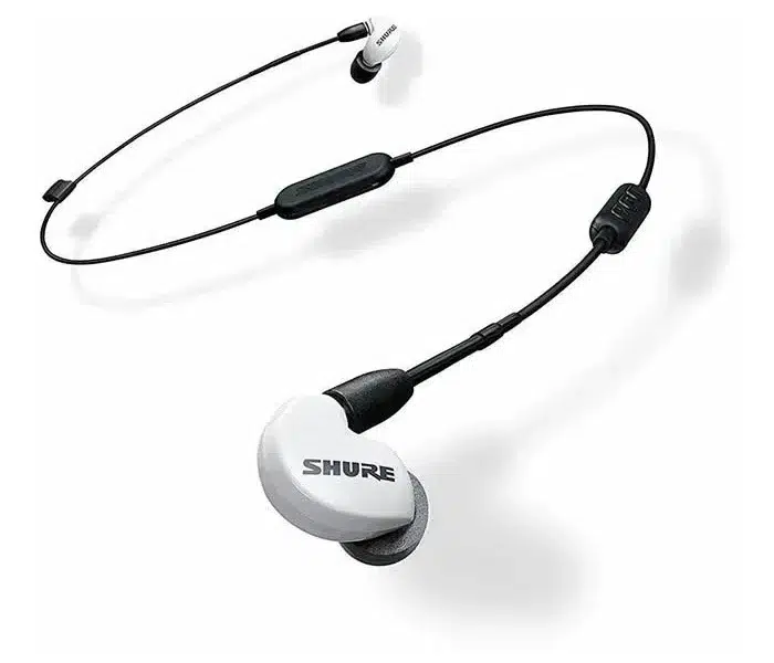 Audífonos in-ear inalámbricos Shure SE215SPE-W-BT1 color blanco con tecnología Bluetooth