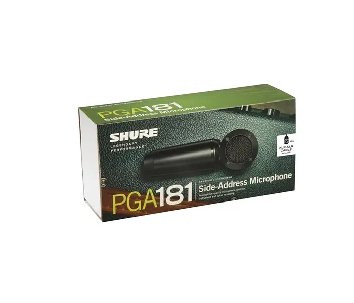 Micrófono Shure PGA181-XLR tipo condensador con dirección lateral