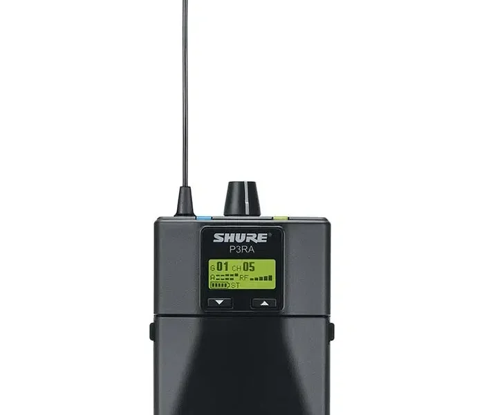 Receptor inalámbrico Shure P3RA-J13 con pantalla LCD y antena