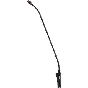 Micrófono cuello de ganso Shure CVG18DRS-B/C de 18 pulgadas con base XLR e indicador LED.