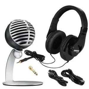 Kit Shure MOTIV MV5/A-240 BNDL con micrófono digital y audífonos cerrados