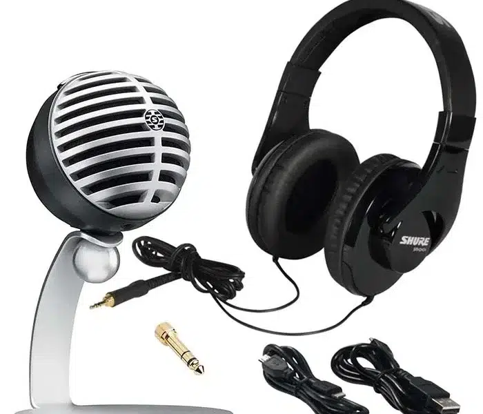 Kit Shure MOTIV MV5/A-240 BNDL con micrófono digital y audífonos cerrados