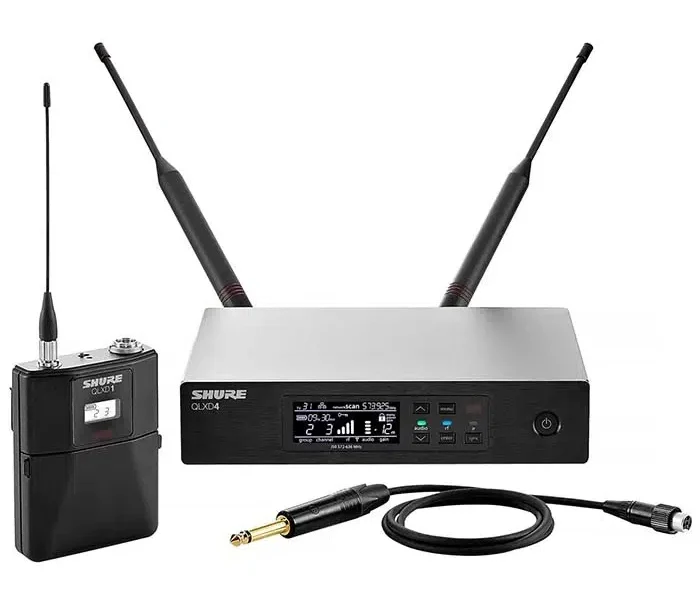 Sistema inalámbrico Shure QLXD14-J50 con transmisor de cuerpo y receptor digital