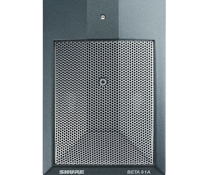 Micrófono condensador Shure Beta 91A semicardioide ideal para bombo y superficies.