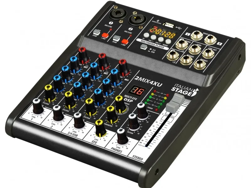 Mezcladora análoga PROEL Italian Stage IS 2MIX4FXUUS de 2 canales