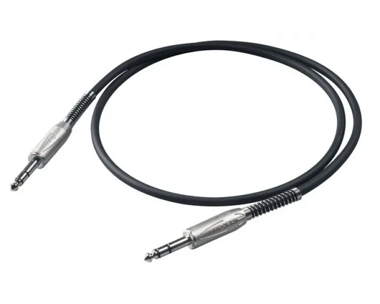 Cable de extensión PROEL BULK140LU3 con conectores plug estéreo 1/4" en ambos extremos