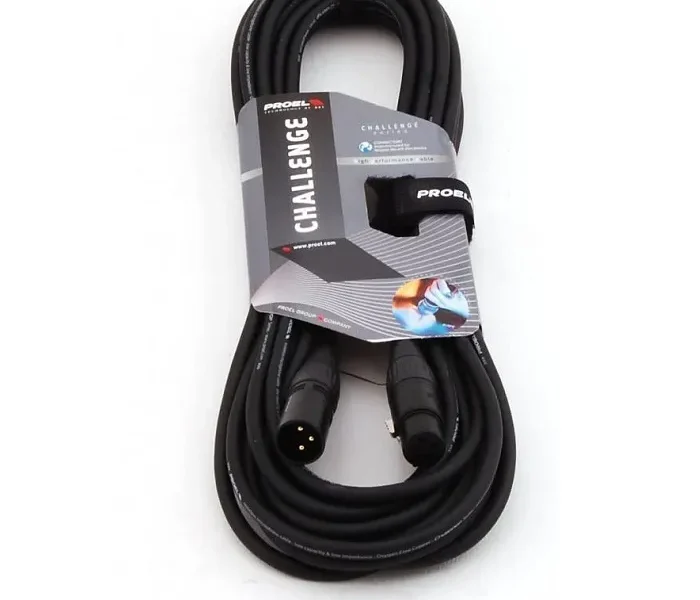 Cable Proel CHL250LU10 extensión XLR macho a hembra 10 metros