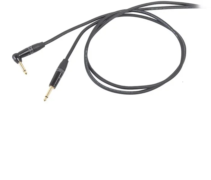 Cable de instrumento PROEL DHS120LU5 de 5 metros con plug angular y recto