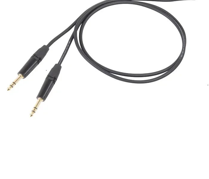 Cable PROEL DHS140LU2 de 2 metros con conectores plug estéreo 1/4" a 1/4"