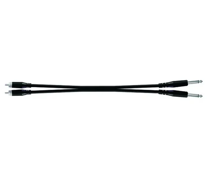 Cable Proel BULK555LU3 de 3 metros, 2 RCA macho a 2 plug 1/4