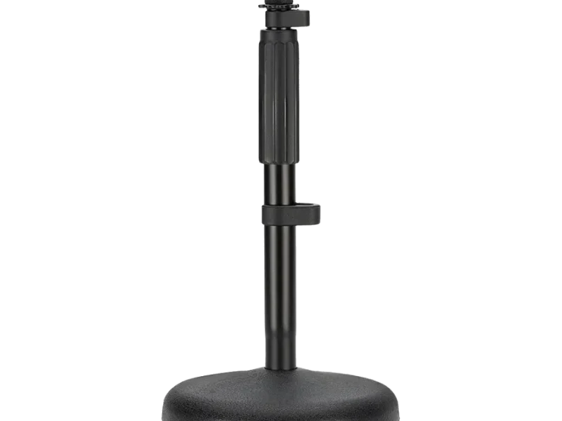 Soporte de mesa Rode DS1 para micrófonos, base redonda ajustable.