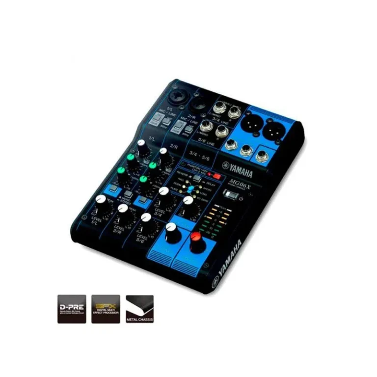 Yamaha MG06X mezcladora analógica de 6 canales con efectos SPX