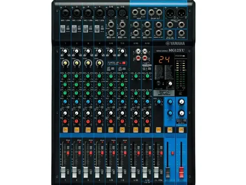 Mezcladora Yamaha MG12XU de 12 canales con efectos digitales y USB