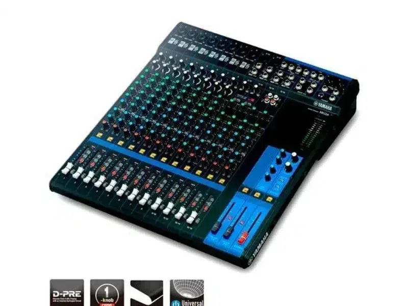 Consola analógica Yamaha MG-16 de 16 canales con preamplificadores D-PRE