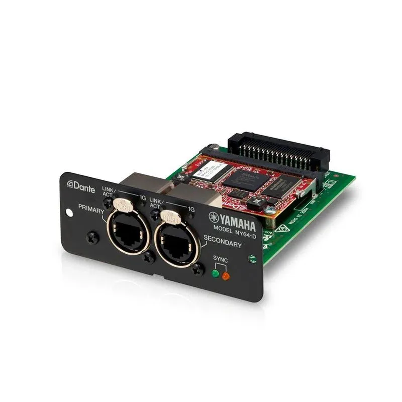 Yamaha NY64-D tarjeta de expansión Dante 64x64 para consolas digitales TF