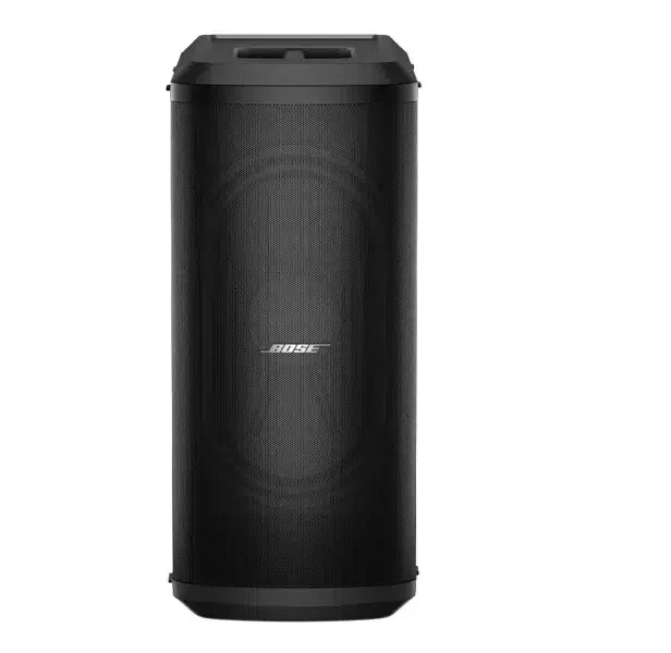 Subwoofer activo Bose Sub2 con diseño vertical y rejilla metálica frontal.