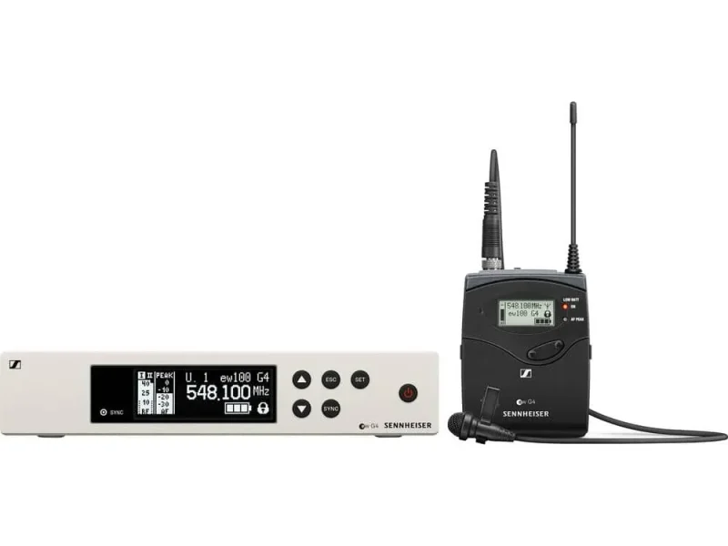 Sistema de micrófono de solapa inalámbrico Sennheiser EW100 G4-ME2