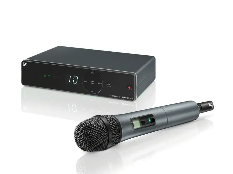 Sistema de micrófono inalámbrico de mano Sennheiser XSW 1-825A con receptor