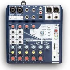 Soundcraft Consola con Interfaz Notepad-8FX Consola Soundcraft Notepad-8FX con interfaz de audio y efectos integrados