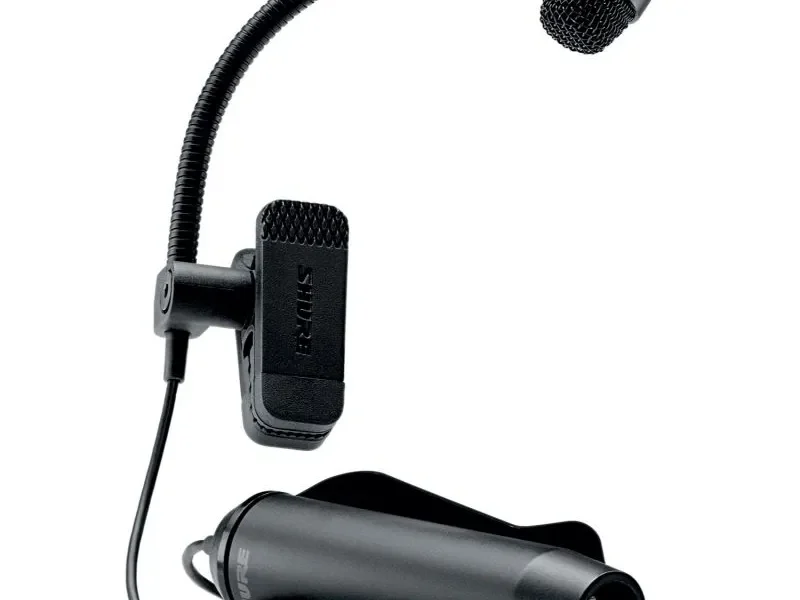 Micrófono condensador Shure PGA98H-XLR con cuello de ganso para instrumentos de viento