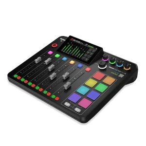 RØDECaster Pro II Consola RØDECaster Pro II para producción de audio profesional con pantalla táctil y pads.