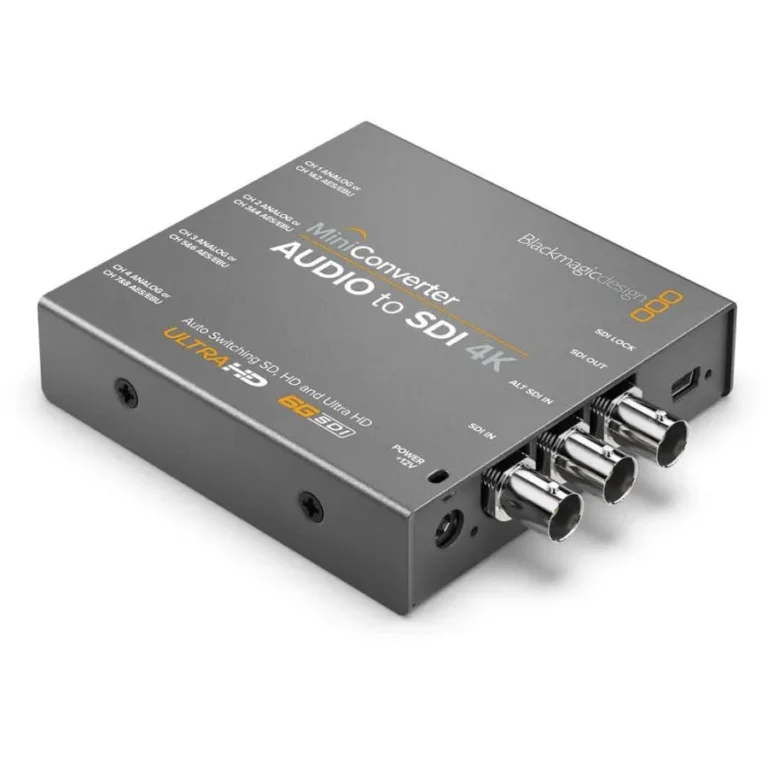Blackmagic Design Mini Converter Audio to SDI 4K conversor profesional