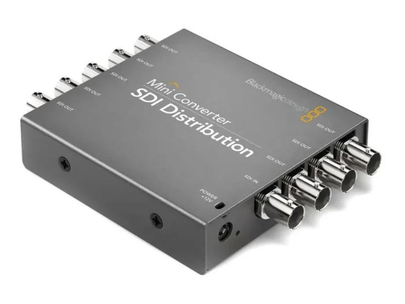 Convertidor Blackmagic Mini Converter SDI Distribution con múltiples salidas SDI desde una única fuente