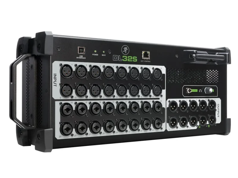 Mezclador digital Mackie DL32S con 32 entradas y salidas XLR
