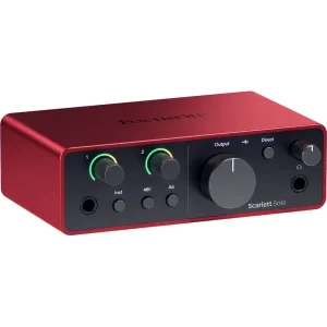 focusrite-scarlett-solo-4th-gen Interfaz de audio Focusrite Scarlett Solo 4ta generación