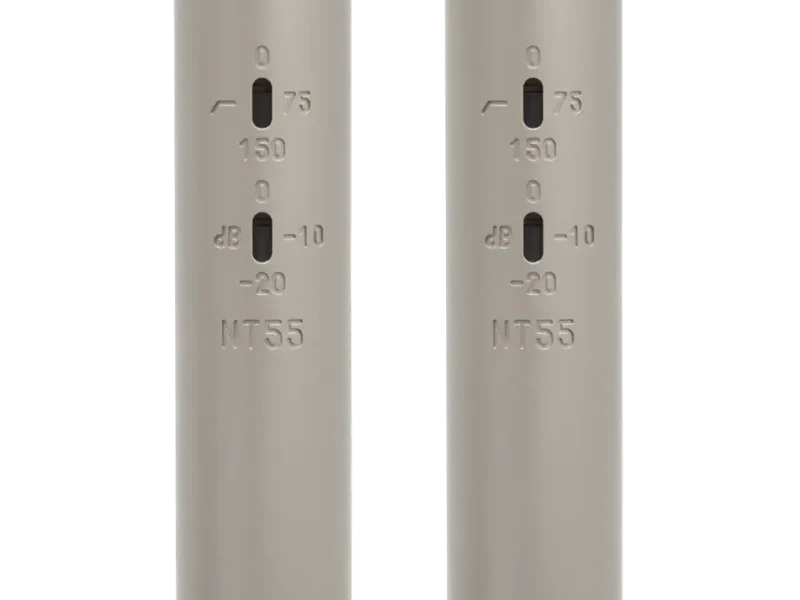 Micrófono de condensador compacto RODE NT55 de alta sensibilidad con filtros y atenuadores integrados
