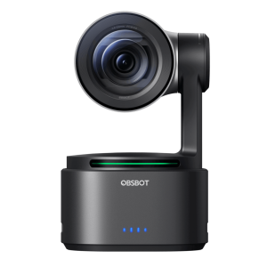 Cámara PTZ inteligente OBSBOT Tail con seguimiento automático y grabación en alta resolución, ideal para producción audiovisual y streaming profesional.