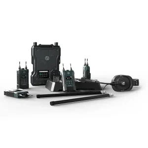 Sistema Hollyland Solidcom M1 con intercomunicadores inalámbricos full-dúplex para producción en equipo