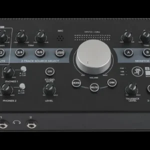 Controlador de monitores Mackie Big Knob Studio Plus con múltiples entradas y salidas
