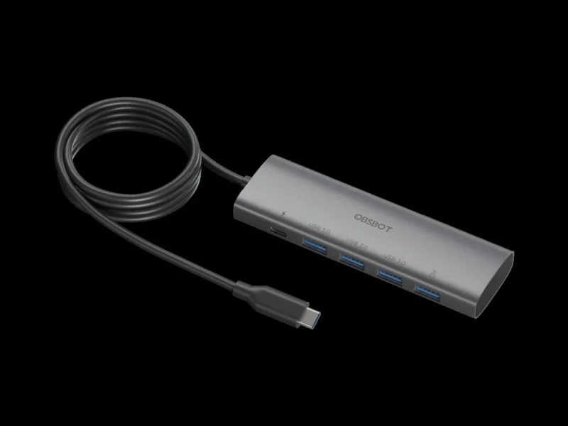 Hub OBSBOT USB 3.0 en 1 con múltiples puertos para expansión