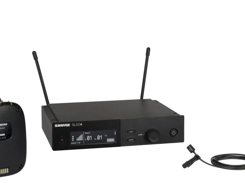 Sistema inalámbrico SHURE SLXD14/93 con micrófono lavalier SLXD1 y receptor SLXD4