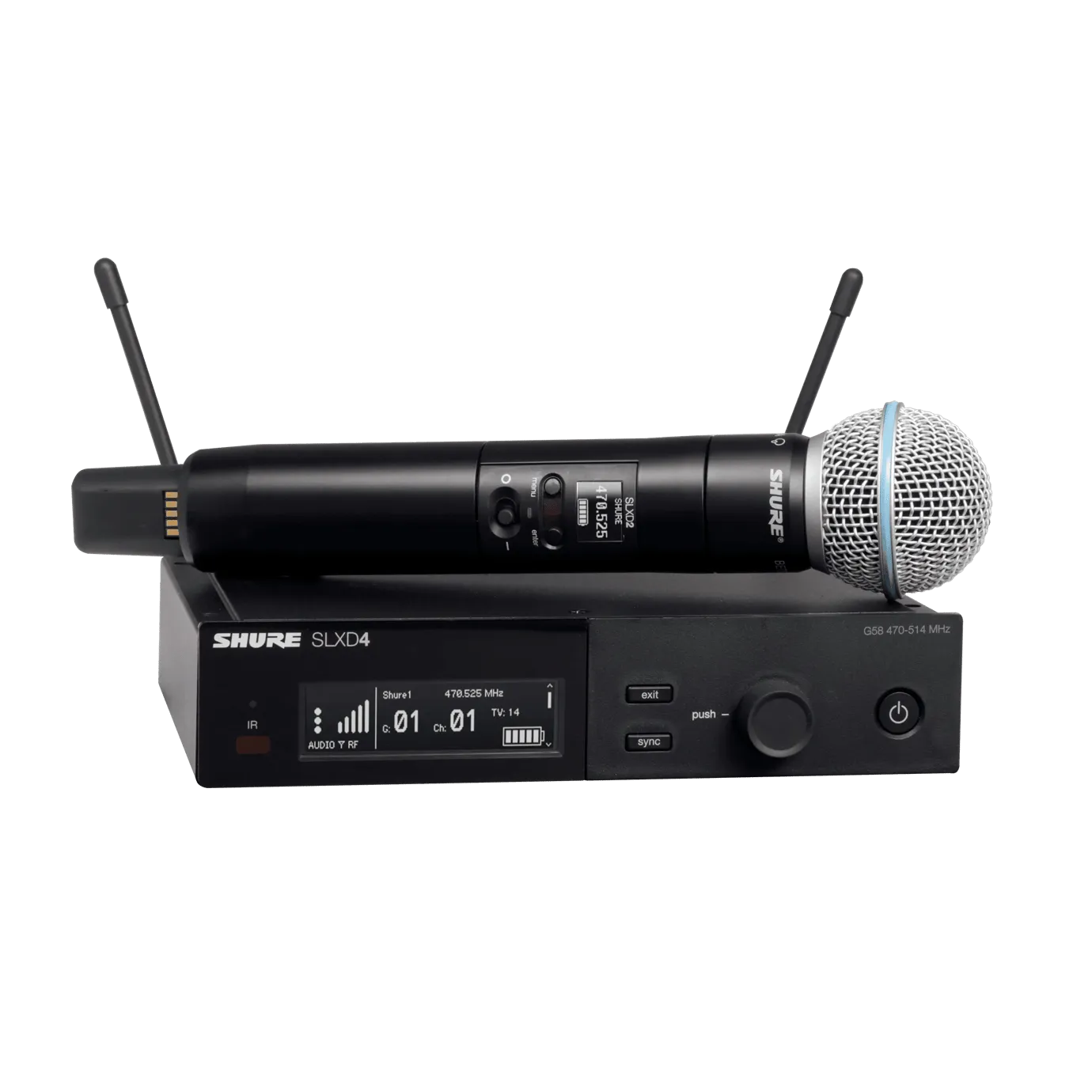 Micrófono inalámbrico Shure SLXD24/B58-H55 para uso en iglesias
