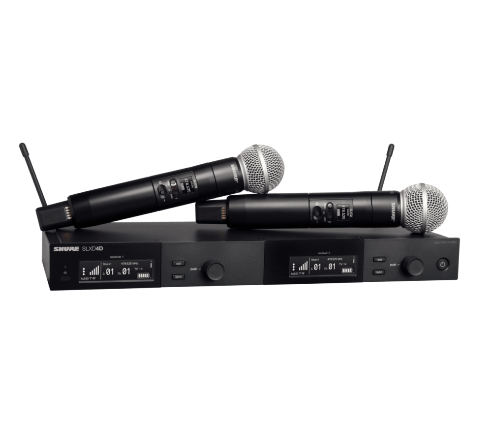 Sistema inalámbrico doble Shure SLXD24D-B58-H55 Sistema inalámbrico doble Shure SLXD24D-B58-H55