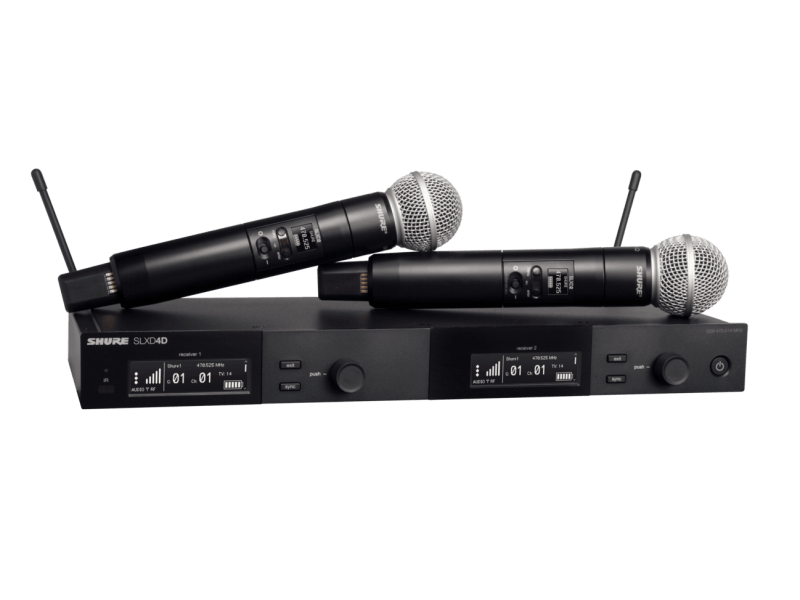 Sistema inalámbrico doble Shure SLXD24D-B58-H55
