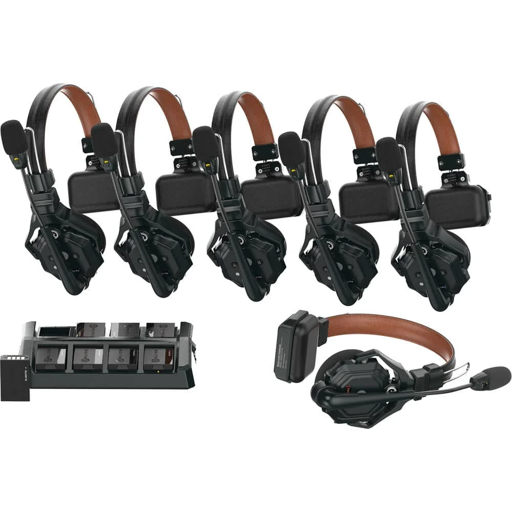 Hollyland Solidcom C1 Pro-6S intercom inalámbrico full-duplex para 6 usuarios con ENC