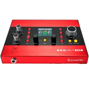 Focusrite RedNet X2P interfaz de audio Dante PoE con preamplificadores Red Evolution