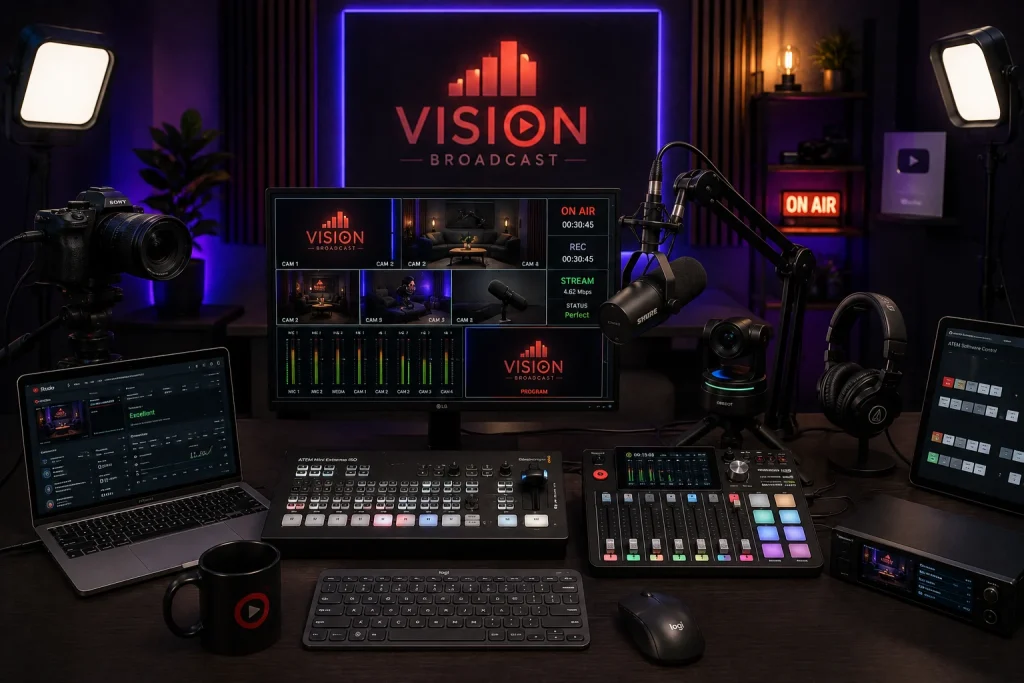 Guía de equipos para streaming profesional
