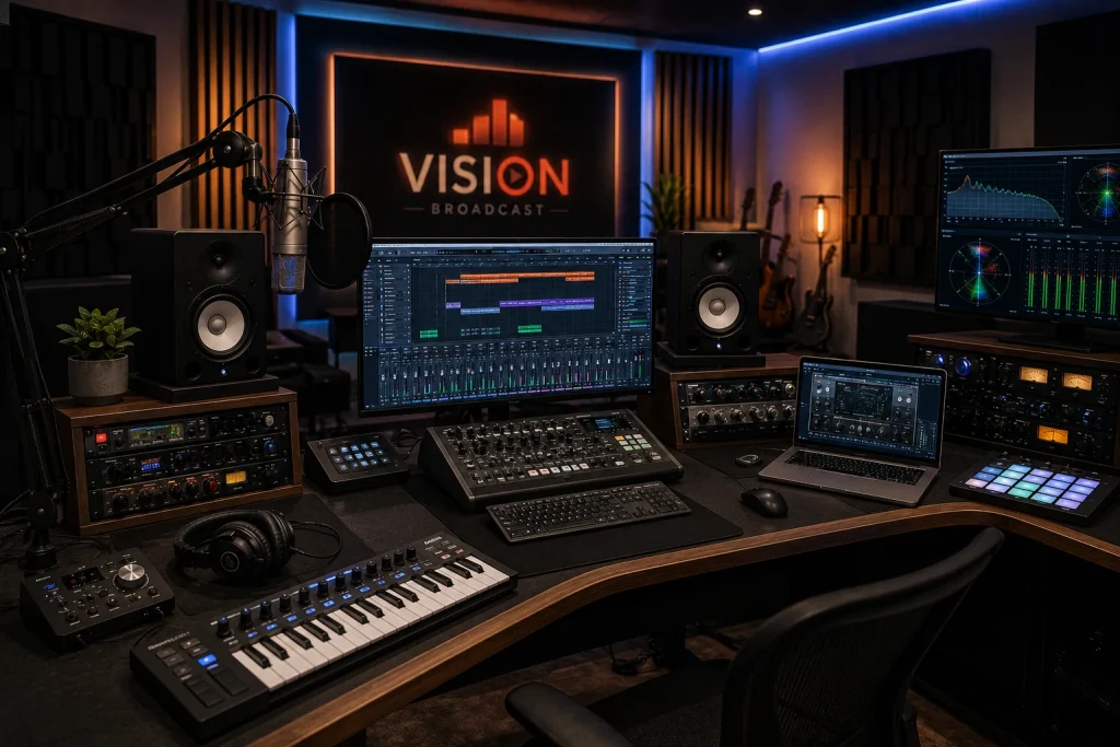 Guía de equipos para un estudio de producción audiovisual